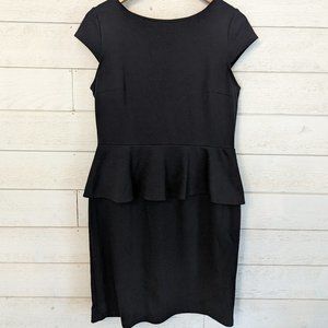 Little black peplum dress